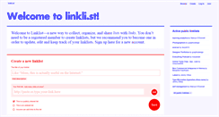 Desktop Screenshot of linkli.st